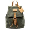 Borse The Dust Company Zaino | Model 226 Canvas And Leather Women'S Backpack