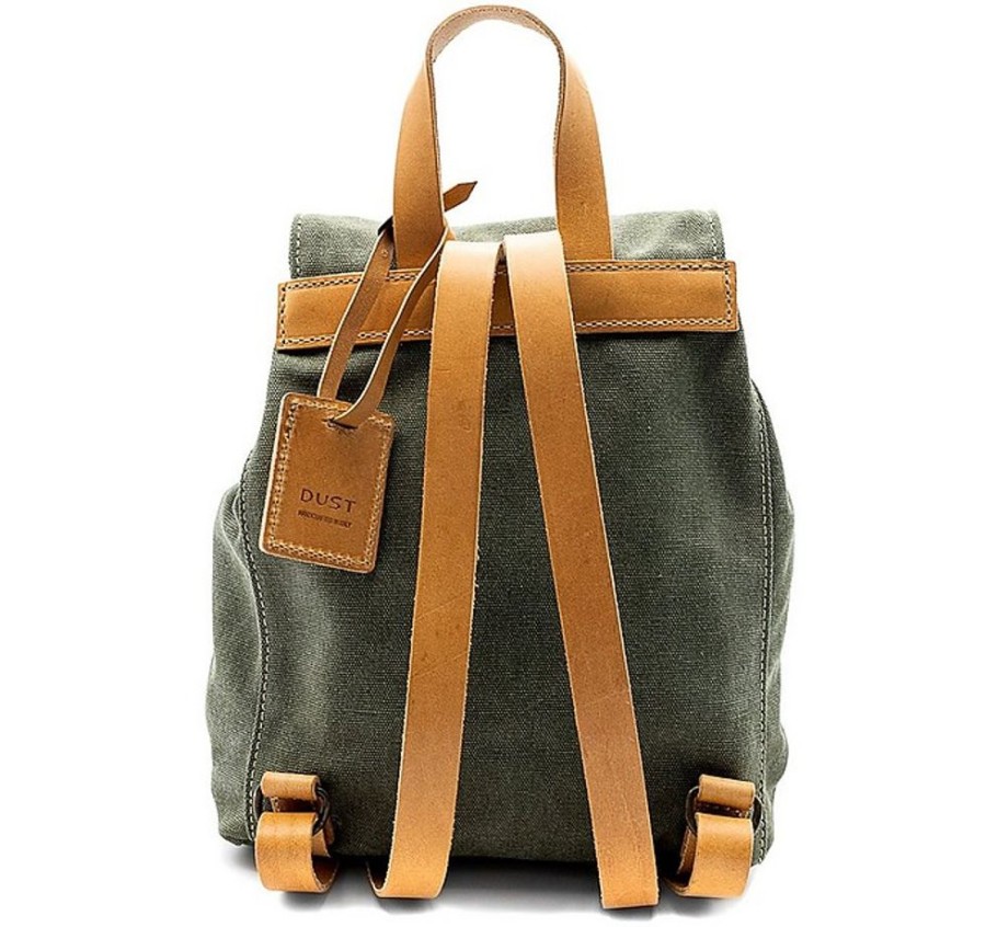 Borse The Dust Company Zaino | Model 226 Canvas And Leather Women'S Backpack