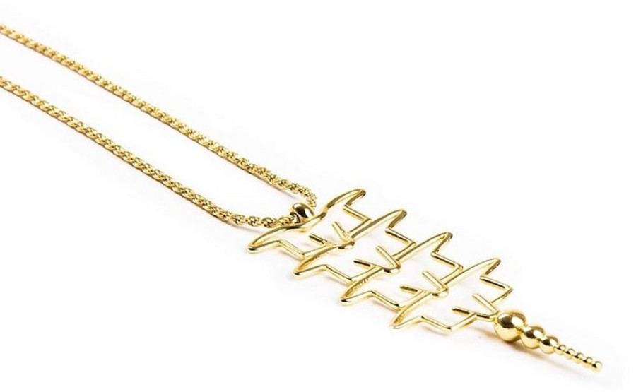 Gioielli Ilaria Ludovici Jewelry Contemporary Jewelry | I Am Vertebrae Gold Plated Necklace