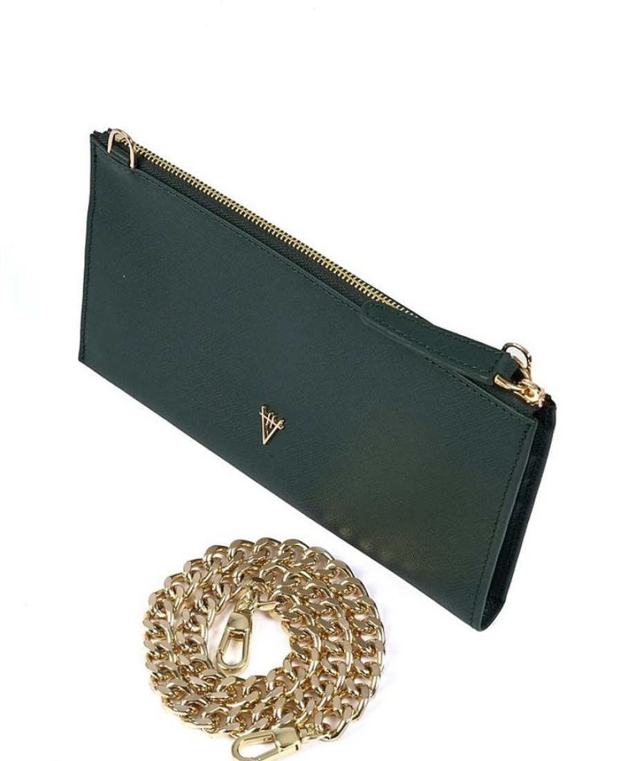 Borse HiVa Atelier Clutch & Mini | Omnia Saffiano Leather Chain Bag & Clutch