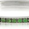 Gioielli Forzieri Fine Jewelry | Eternity Anello In Oro Bianco 18K Con Diamanti Di Tsavorite