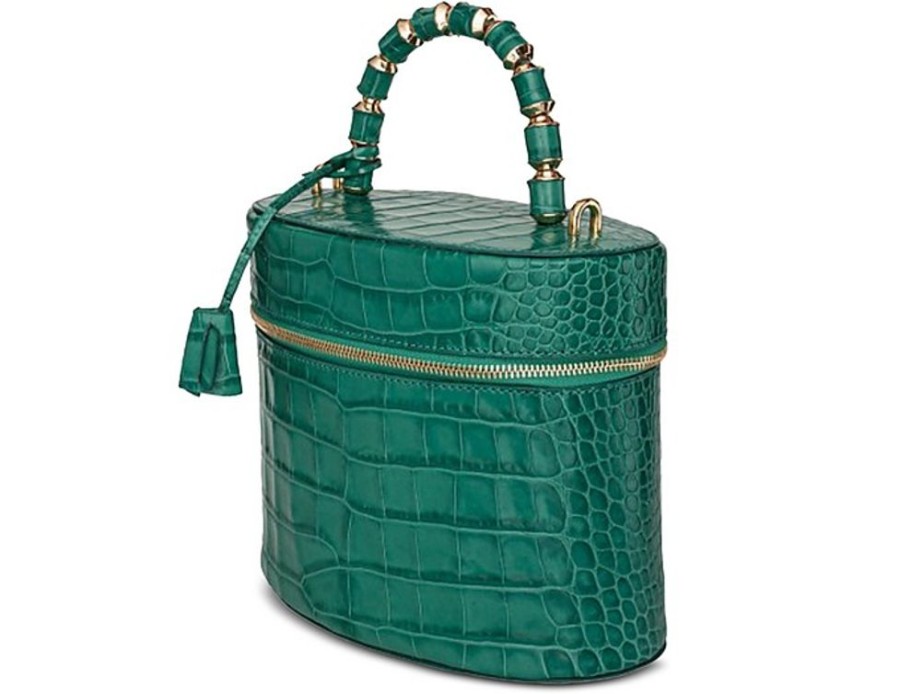 Borse Buti Exotics | 23 Croco M Printed Calfskin Bucket Bag W/Jewelry Handle