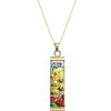 Gioielli Tuscan Jewels Contemporary Jewelry | 18K Gold Plated Sterling Silver Necklace W/5 Cm Ceramic Charm