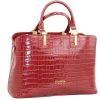 Borse Claudia Firenze Shopping | Cl10985 Fiammetta - Croco Printed Tote Bag With Three Compartments.