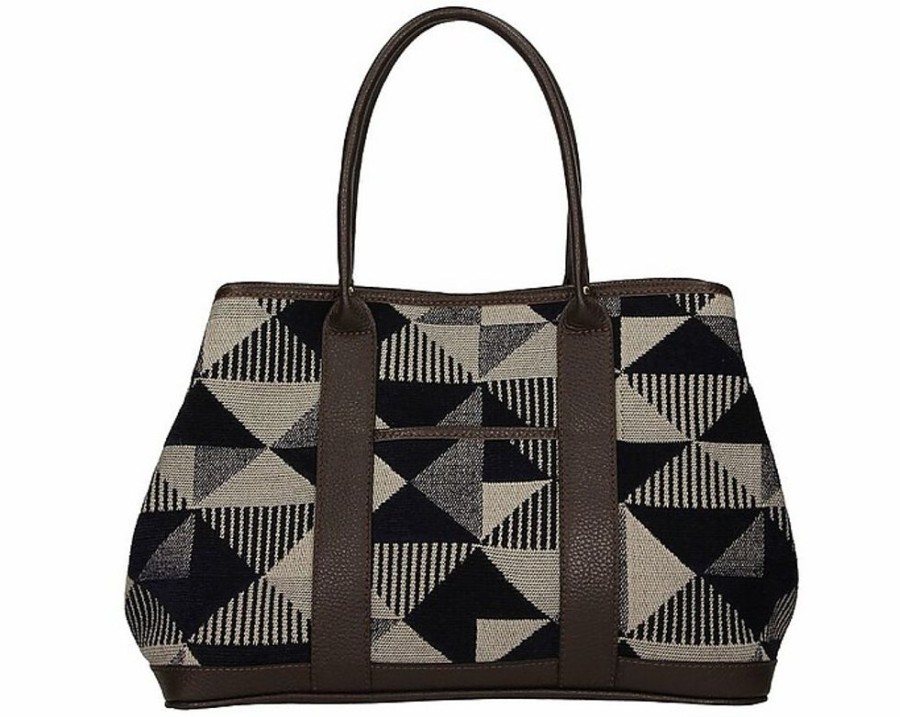 Borse Bonfanti Shopping | Klee B - Heritage Brown And Night Blue Tote Bag