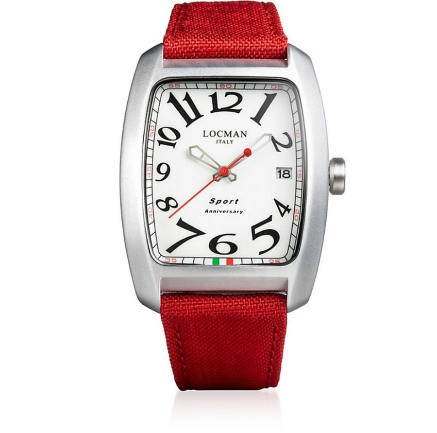 Gioielli Locman Orologi Uomo | Aluminium And Stainless Steel Men'S Quartz Watch W/Canvas Strap