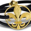 Gioielli Stefano Patriarchi Contemporary Jewelry | Etched Golden Silver Giglio Wrap Bracelet