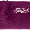 Borse Saint Barth Mc2 Clutch & Mini | Quilted Velvet Clutch Bag