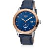 Gioielli Ferre' Milano Orologi Uomo | Blue Dial Rose Gold Tone Stainless Steel Men'S Watch W/Leather Strap