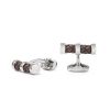 Gioielli Mon Art Gioielli Uomo | Valencia Brass And Woven Leather T Cufflinks