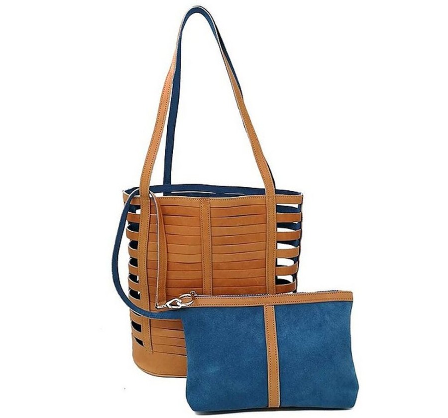 Borse Luciano Gelisio A Spalla | Shopping M Strip - Vegetable Tanned Leather Shoulders Bag