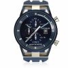 Gioielli Locman Orologi Uomo | Montecristo Chrono Quartz Pvd Blue Stainless Steel And Titanium Men'S Watch