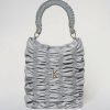 Borse Kontessa A Mano | Art. 12121 Borsa Media Gressoney - Bag In Econappa With Braided Handle