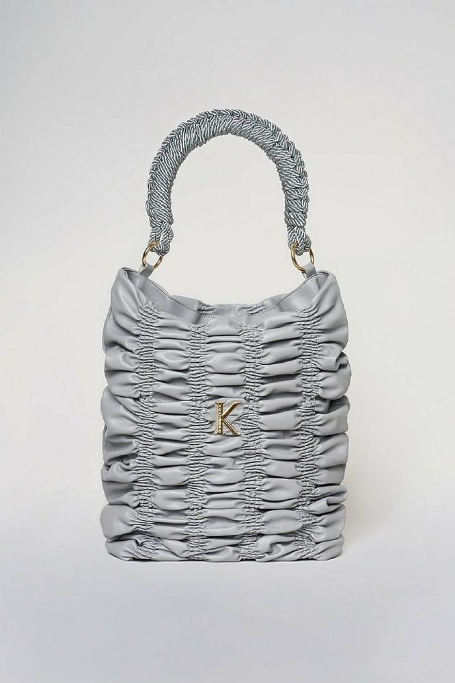 Borse Kontessa A Mano | Art. 12121 Borsa Media Gressoney - Bag In Econappa With Braided Handle