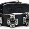 Gioielli Bulganeri Gioielli Uomo | Onyx, Sterling Silver And Leather Bracelet