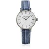 Gioielli Locman Orologi Donna | 1960 Silver Stainless Steel Women'S Watch W/Blue Embossed Leather Strap