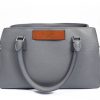 Borse Hemcael A Mano | Enigme Small Grey Calfskin Leather Top Handle Bag