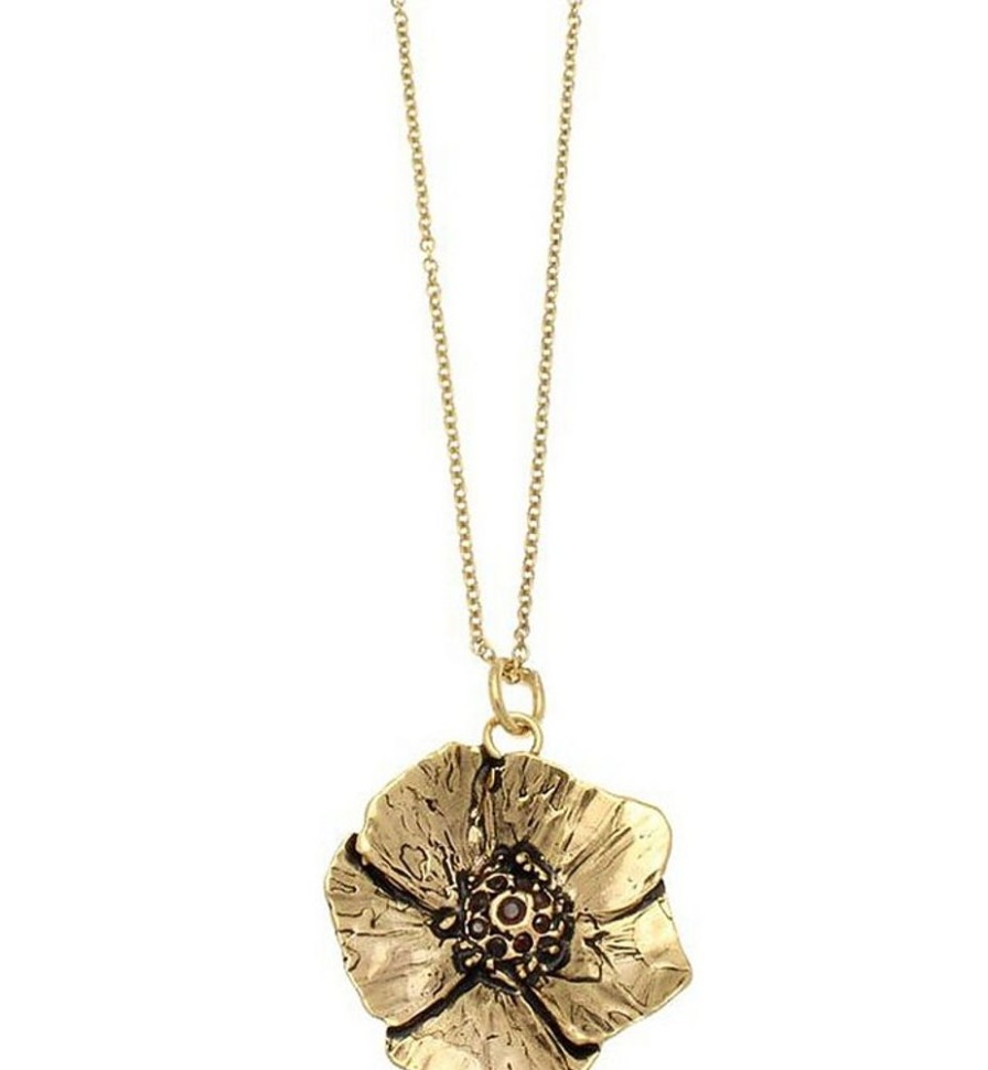 Gioielli Alcozer & J Contemporary Jewelry | Poppy Golden Brass Necklace