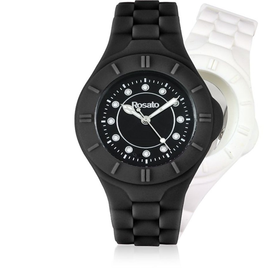 Gioielli Rosato Orologi Donna | Pop The Clock Silicone Women'S Watch W/Interchangeable Strap