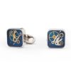 Gioielli Mon Art Gioielli Uomo | Squared Cufflinks W/Clock Gears