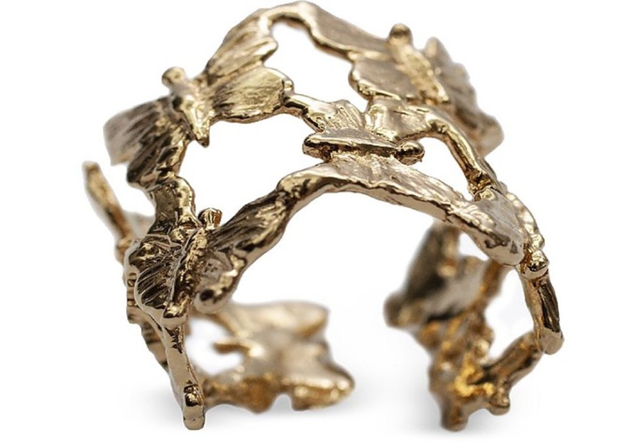 Gioielli Bernard Delettrez Contemporary Jewelry | Butterflies Bronze Band Ring