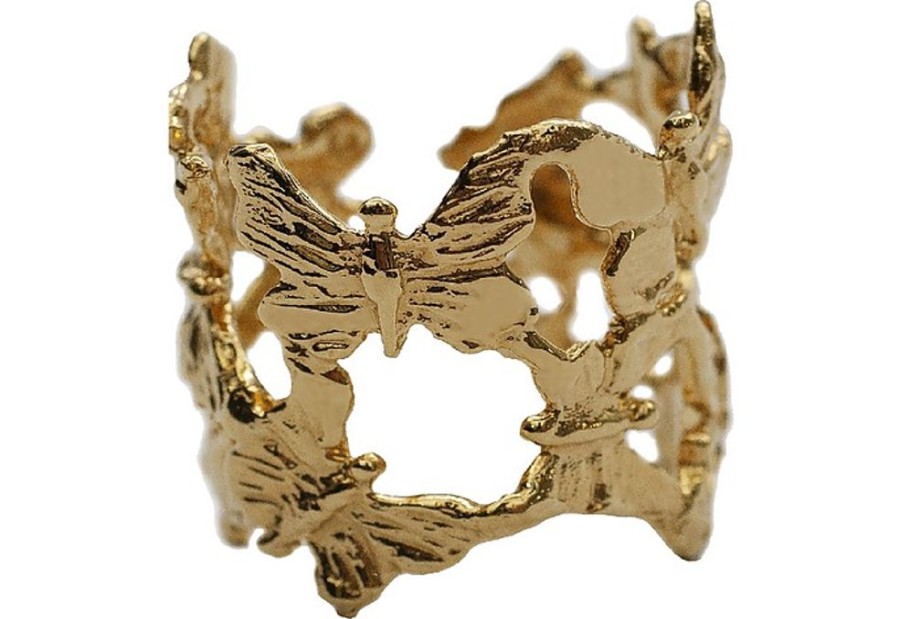 Gioielli Bernard Delettrez Contemporary Jewelry | Butterflies Bronze Band Ring