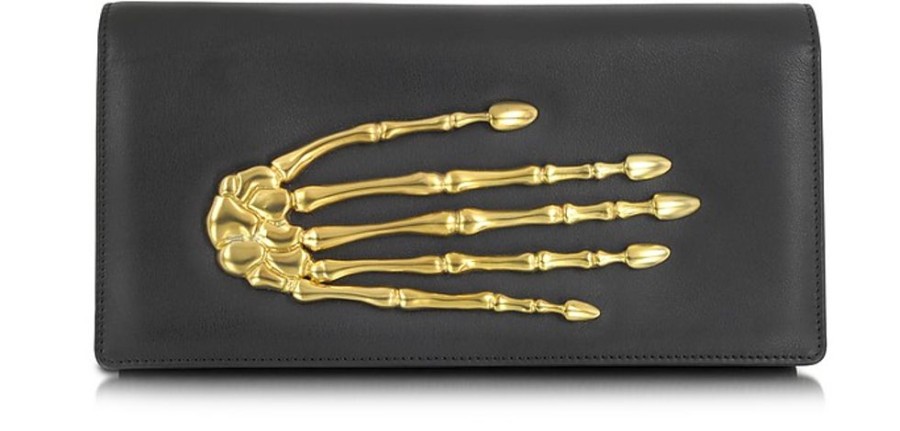 Borse Bernard Delettrez Clutch & Mini | Skeleton Hand Clutch In Pelle Con Mano Scheletro