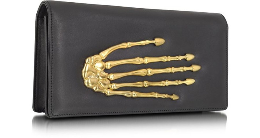 Borse Bernard Delettrez Clutch & Mini | Skeleton Hand Clutch In Pelle Con Mano Scheletro