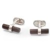 Gioielli Mon Art Gioielli Uomo | Stoccolma Brass And Wood Cufflinks