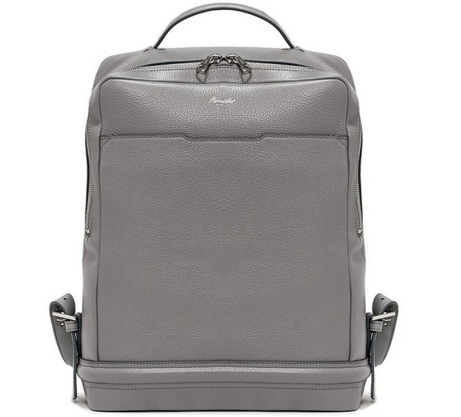 Borse Pineider Zaino | Grained Leather Compact Backpack