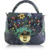 Borse Ghibli Exotics | Mini Borsa A Mano In Pitone Con Cristalli