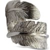 Gioielli Bernard Delettrez Contemporary Jewelry | Maxi Feather Silver Ring