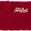 Borse Saint Barth Mc2 Clutch & Mini | Quilted Velvet Clutch Bag