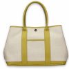 Borse Bonfanti Shopping | Marina B - Light Beige And Pistachio Green Tote Bag