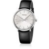 Gioielli Calvin Klein Collection Orologi Uomo | High Noon Men'S Stainless Steel Quartz Watch W/Black Leather Strap