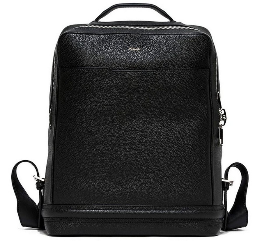 Borse Pineider Zaino | Grained Leather Compact Backpack