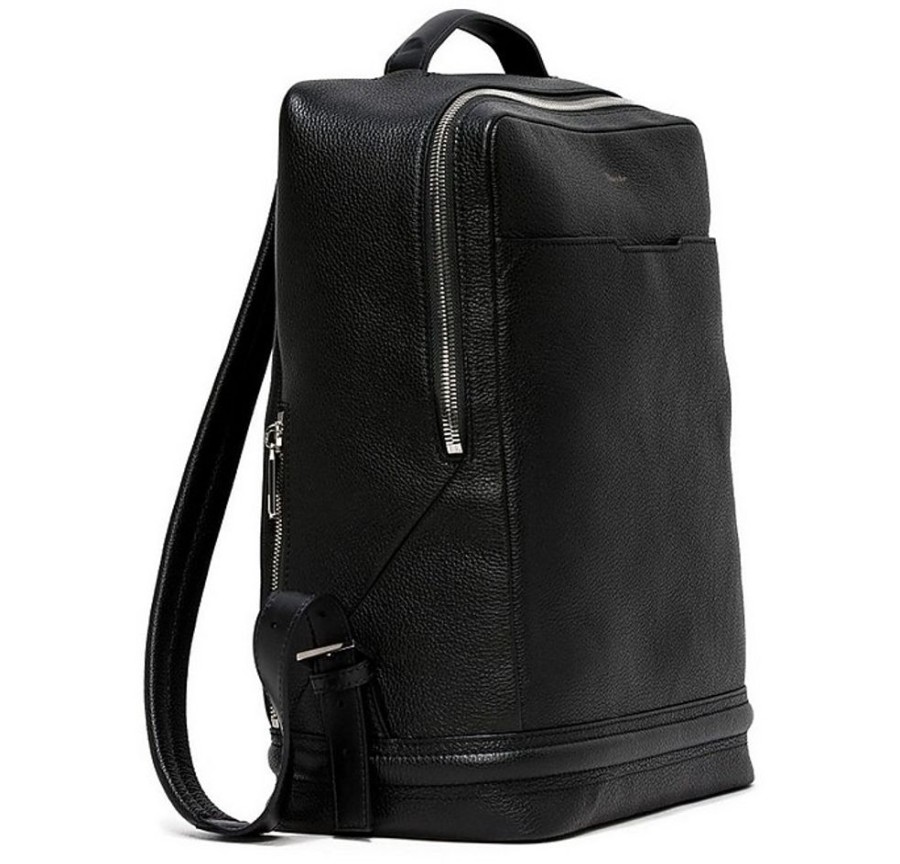 Borse Pineider Zaino | Grained Leather Compact Backpack