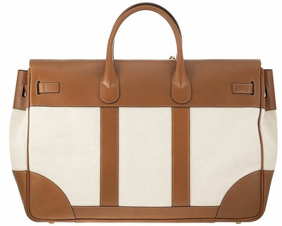 Borse Brunello Cucinelli Weekender | Country Bag In Leather And Fabric