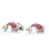 Gioielli Mon Art Gioielli Uomo | Enamel And Brass Men'S Carp Cufflinks