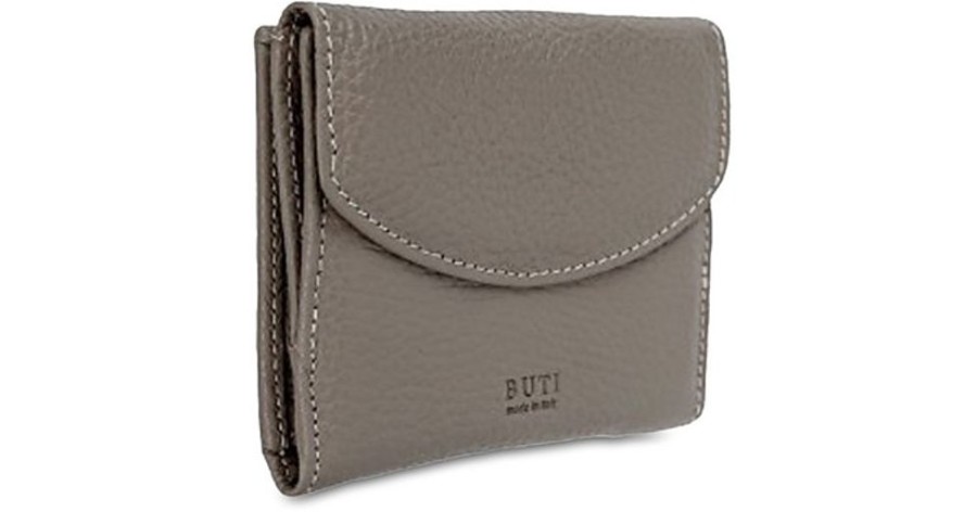 Borse Buti Portafogli & Co. | Squared Embossed Leather Women'S Flap Wallet