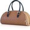 Borse Elba Concept A Mano | Ostrich Blue Modular Leather Handbag