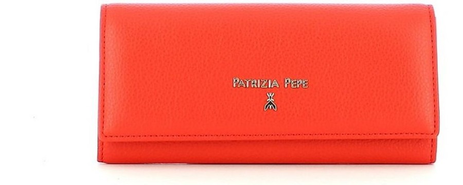 Borse Patrizia Pepe Portafogli & Co. | Mandarin Leather Flap Wallet