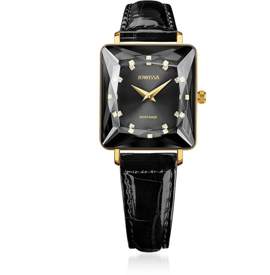 Gioielli Jowissa Orologi Donna | Facet Princess Swiss Women'S Watch W/ Leather Strap