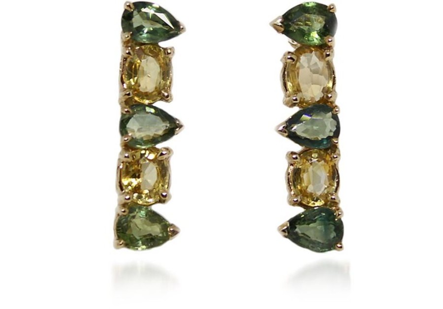 Gioielli Bernard Delettrez Fine Jewelry | Gold Earrings With Sapphires