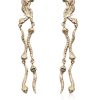 Gioielli Bernard Delettrez Contemporary Jewelry | 6 Short Snakes Bronze Earrings