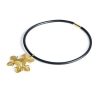 Gioielli Stefano Patriarchi Contemporary Jewelry | Ice Etched Golden Silver Necklace