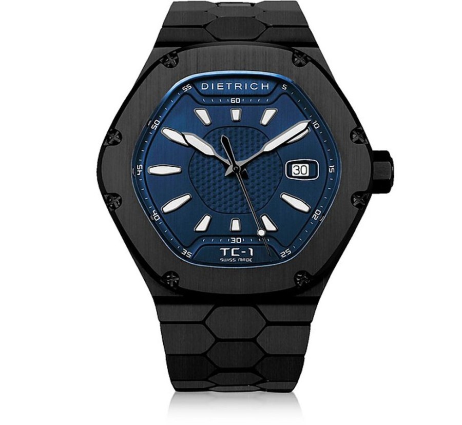 Gioielli Dietrich Orologi Uomo | Time Companion-1 316L Orologio Blu E Nero In Acciaio Inossidabile