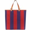 Borse Pier Sicilia Shopping | Salina Large - Brick Red And Blue Tote Bag