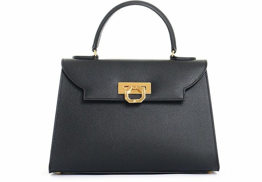 Borse Carbotti Tracolla | Ivana 443 V2 - Black Top Handle Bag