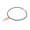 Gioielli Stefano Patriarchi Contemporary Jewelry | Etched Golden Silver Drop Choker